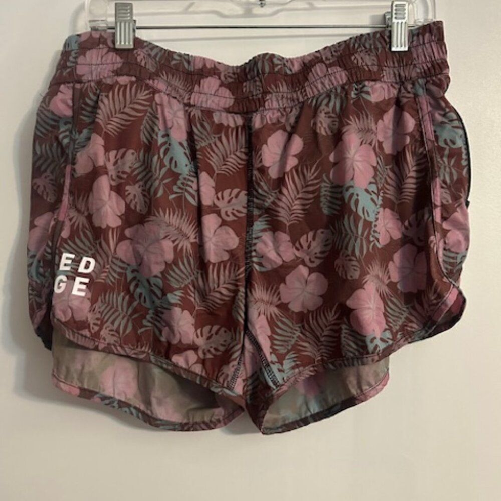 The Edge Pink/Green Fitness Club shorts, size XXL